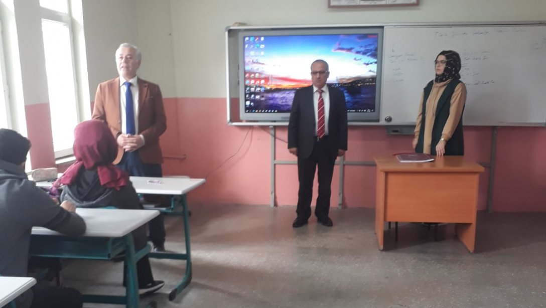 İlçe Milli Eğitim Müdürü Cevdet ŞENOL'un Okul Ziyaretleri Sürüyor